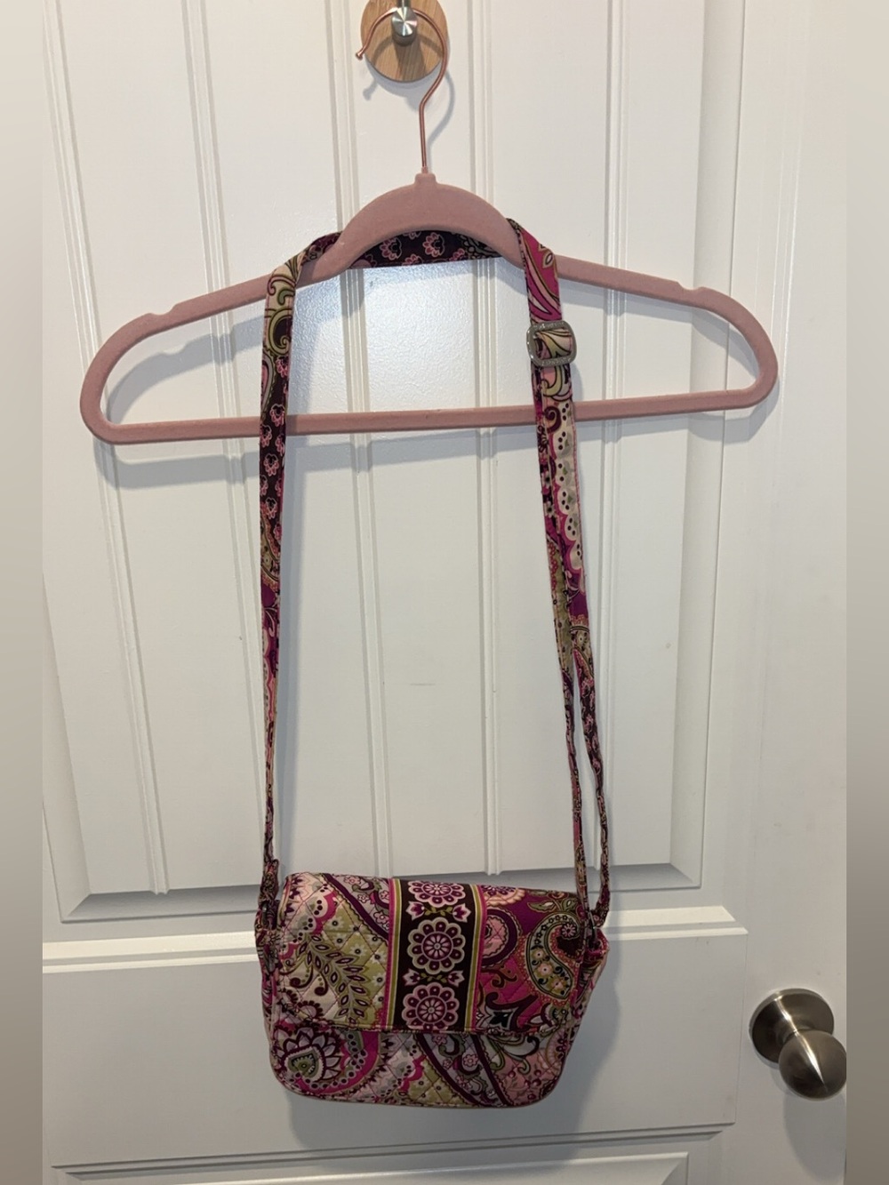 Vintage Vera Bradley “Very Berry Paisley”Crossbody Bag